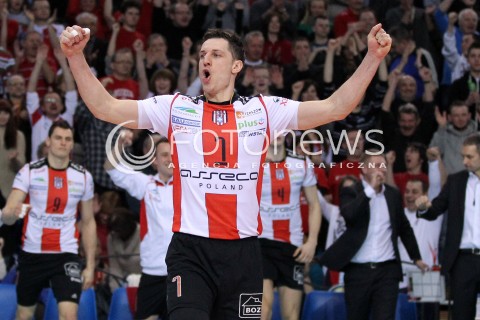  24.03.2013 RZESZOW SIATKOWKA PLUS LIGA 2012/2013 MEN VOLLEYBALL POLAND POLISH PLUSLIGA LEAGUE SEASON 2012/2013 MECZ ASSECO RESOVIA RZESZOW - DELECTA BYDGOSZCZ N/Z ALEH ACHREM OLIEG AKHREM RADOSC  