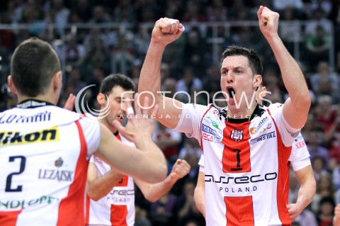  24.03.2013 RZESZOW SIATKOWKA PLUS LIGA 2012/2013 MEN VOLLEYBALL POLAND POLISH PLUSLIGA LEAGUE SEASON 2012/2013 MECZ ASSECO RESOVIA RZESZOW - DELECTA BYDGOSZCZ N/Z ALEH ACHREM OLIEG AKHREM PAUL LOTMAN RADOSC  