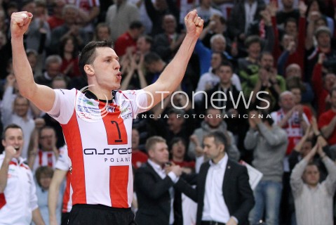  24.03.2013 RZESZOW SIATKOWKA PLUS LIGA 2012/2013 MEN VOLLEYBALL POLAND POLISH PLUSLIGA LEAGUE SEASON 2012/2013 MECZ ASSECO RESOVIA RZESZOW - DELECTA BYDGOSZCZ N/Z ALEH ACHREM OLIEG AKHREM RADOSC  