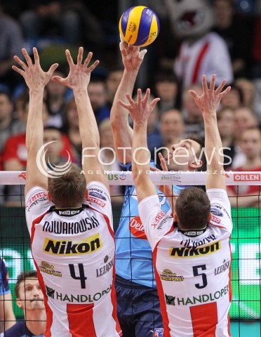  24.03.2013 RZESZOW SIATKOWKA PLUS LIGA 2012/2013 MEN VOLLEYBALL POLAND POLISH PLUSLIGA LEAGUE SEASON 2012/2013 MECZ ASSECO RESOVIA RZESZOW - DELECTA BYDGOSZCZ N/Z MARCIN WIKA PIOTR NOWAKOWSKI LUKAS TICHACEK  