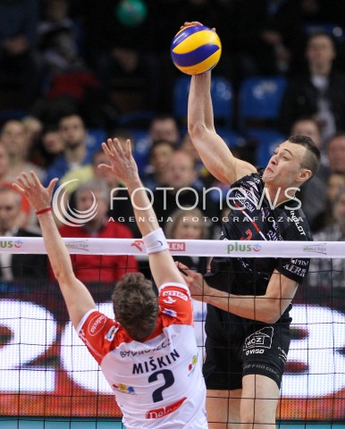  25.03.2013 RZESZOW SIATKOWKA PLUS LIGA 2012/2013 MEN VOLLEYBALL POLAND POLISH PLUSLIGA LEAGUE SEASON 2012/2013 MECZ ASSECO RESOVIA RZESZOW - DELECTA BYDGOSZCZ N/Z PAUL LOTMAN MICHAL MASNY  