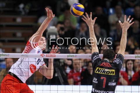  25.03.2013 RZESZOW SIATKOWKA PLUS LIGA 2012/2013 MEN VOLLEYBALL POLAND POLISH PLUSLIGA LEAGUE SEASON 2012/2013 MECZ ASSECO RESOVIA RZESZOW - DELECTA BYDGOSZCZ N/Z DAWID KONARSKI ALEH ACHREM OLIEG AKHREM  