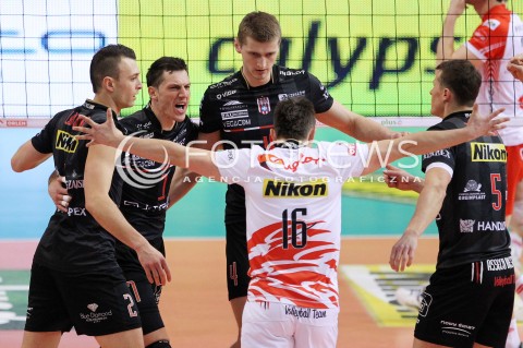  25.03.2013 RZESZOW SIATKOWKA PLUS LIGA 2012/2013 MEN VOLLEYBALL POLAND POLISH PLUSLIGA LEAGUE SEASON 2012/2013 MECZ ASSECO RESOVIA RZESZOW - DELECTA BYDGOSZCZ N/Z ALEH ACHREM OLIEG AKHREM PIOTR NOWAKOWSKI PAUL LOTMAN KRZYSZTOF IGNACZAK LUKAS TICHACEK RADOSC  