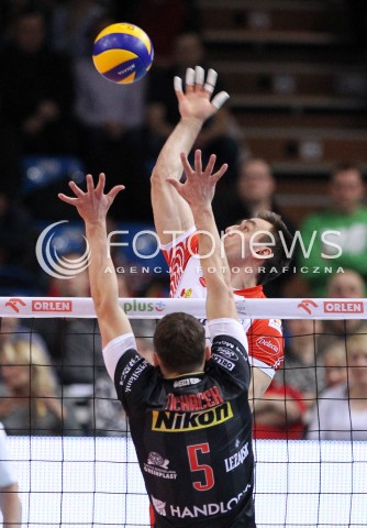  25.03.2013 RZESZOW SIATKOWKA PLUS LIGA 2012/2013 MEN VOLLEYBALL POLAND POLISH PLUSLIGA LEAGUE SEASON 2012/2013 MECZ ASSECO RESOVIA RZESZOW - DELECTA BYDGOSZCZ N/Z MARCIN WIKA LUKAS TICHACEK  