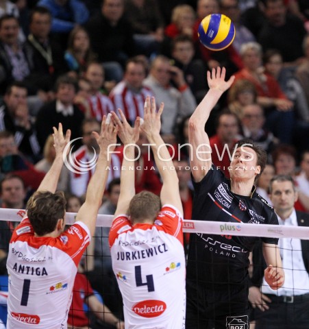 25.03.2013 RZESZOW SIATKOWKA PLUS LIGA 2012/2013 MEN VOLLEYBALL POLAND POLISH PLUSLIGA LEAGUE SEASON 2012/2013 MECZ ASSECO RESOVIA RZESZOW - DELECTA BYDGOSZCZ N/Z JOCHEN SCHOPS STEPHANE ANTIGA WOJCIECH JURKIEWICZ  