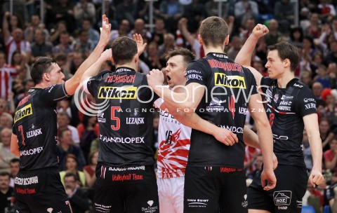  25.03.2013 RZESZOW SIATKOWKA PLUS LIGA 2012/2013 MEN VOLLEYBALL POLAND POLISH PLUSLIGA LEAGUE SEASON 2012/2013 MECZ ASSECO RESOVIA RZESZOW - DELECTA BYDGOSZCZ N/Z KRZYSZTOF IGNACZAK JOCHEN SCHOPS ALEH ACHREM OLIEG AKHREM RADOSC  