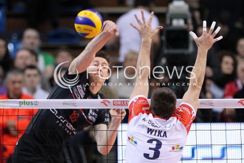  25.03.2013 RZESZOW SIATKOWKA PLUS LIGA 2012/2013 MEN VOLLEYBALL POLAND POLISH PLUSLIGA LEAGUE SEASON 2012/2013 MECZ ASSECO RESOVIA RZESZOW - DELECTA BYDGOSZCZ N/Z JOCHEN SCHOPS MARCIN WIKA  