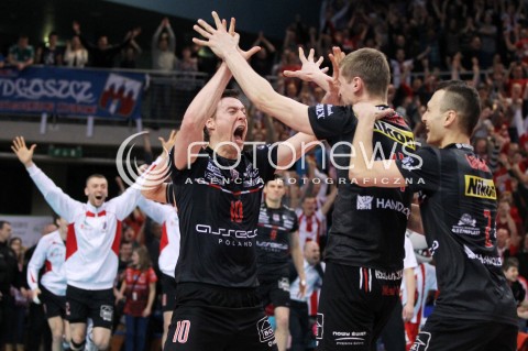  25.03.2013 RZESZOW SIATKOWKA PLUS LIGA 2012/2013 MEN VOLLEYBALL POLAND POLISH PLUSLIGA LEAGUE SEASON 2012/2013 MECZ ASSECO RESOVIA RZESZOW - DELECTA BYDGOSZCZ N/Z JOCHEN SCHOPS PIOTR NOWAKOWSKI PAUL LOTMAN RADOSC  