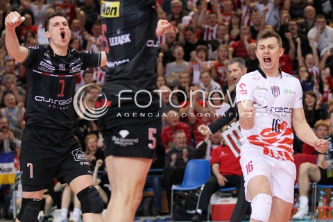  25.03.2013 RZESZOW SIATKOWKA PLUS LIGA 2012/2013 MEN VOLLEYBALL POLAND POLISH PLUSLIGA LEAGUE SEASON 2012/2013 MECZ ASSECO RESOVIA RZESZOW - DELECTA BYDGOSZCZ N/Z ALEH ACHREM OLIEG AKHREM KRZYSZTOF IGNACZAK RADOSC  