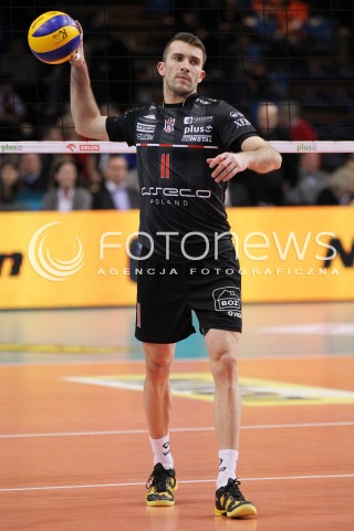  25.03.2013 RZESZOW SIATKOWKA PLUS LIGA 2012/2013 MEN VOLLEYBALL POLAND POLISH PLUSLIGA LEAGUE SEASON 2012/2013 MECZ ASSECO RESOVIA RZESZOW - DELECTA BYDGOSZCZ N/Z NIKOLA KOVACEVIC SYLWETKA  