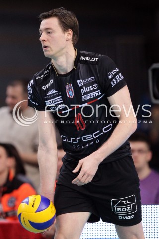  25.03.2013 RZESZOW SIATKOWKA PLUS LIGA 2012/2013 MEN VOLLEYBALL POLAND POLISH PLUSLIGA LEAGUE SEASON 2012/2013 MECZ ASSECO RESOVIA RZESZOW - DELECTA BYDGOSZCZ N/Z JOCHEN SCHOPS SYLWETKA  