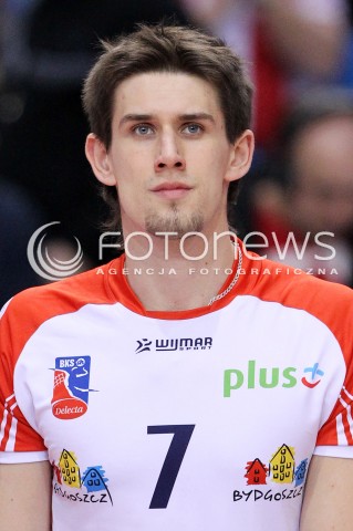  25.03.2013 RZESZOW SIATKOWKA PLUS LIGA 2012/2013 MEN VOLLEYBALL POLAND POLISH PLUSLIGA LEAGUE SEASON 2012/2013 MECZ ASSECO RESOVIA RZESZOW - DELECTA BYDGOSZCZ N/Z MARCIN WALINSKI GLOWKA  
