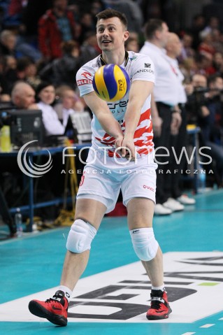  25.03.2013 RZESZOW SIATKOWKA PLUS LIGA 2012/2013 MEN VOLLEYBALL POLAND POLISH PLUSLIGA LEAGUE SEASON 2012/2013 MECZ ASSECO RESOVIA RZESZOW - DELECTA BYDGOSZCZ N/Z KRZYSZTOF IGNACZAK SYLWETKA  