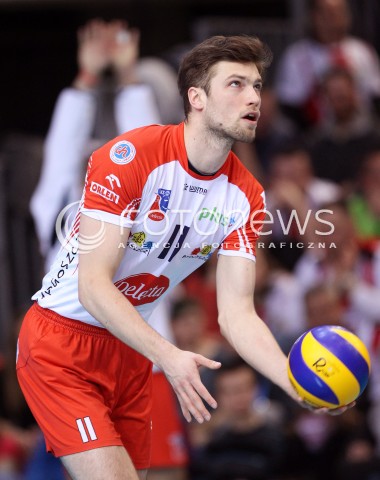  25.03.2013 RZESZOW SIATKOWKA PLUS LIGA 2012/2013 MEN VOLLEYBALL POLAND POLISH PLUSLIGA LEAGUE SEASON 2012/2013 MECZ ASSECO RESOVIA RZESZOW - DELECTA BYDGOSZCZ N/Z ANDRZEJ WRONA SYLWETKA  