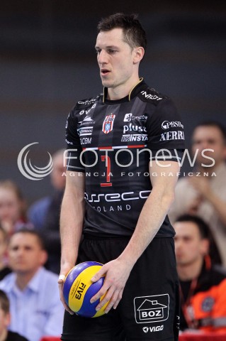  25.03.2013 RZESZOW SIATKOWKA PLUS LIGA 2012/2013 MEN VOLLEYBALL POLAND POLISH PLUSLIGA LEAGUE SEASON 2012/2013 MECZ ASSECO RESOVIA RZESZOW - DELECTA BYDGOSZCZ N/Z ALEH ACHREM OLIEG AKHREM SYLWETKA  