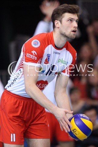  25.03.2013 RZESZOW SIATKOWKA PLUS LIGA 2012/2013 MEN VOLLEYBALL POLAND POLISH PLUSLIGA LEAGUE SEASON 2012/2013 MECZ ASSECO RESOVIA RZESZOW - DELECTA BYDGOSZCZ N/Z ANDRZEJ WRONA SYLWETKA  