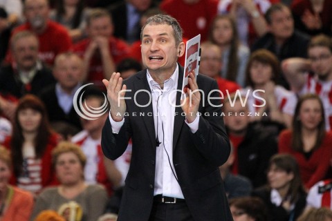  25.03.2013 RZESZOW SIATKOWKA PLUS LIGA 2012/2013 MEN VOLLEYBALL POLAND POLISH PLUSLIGA LEAGUE SEASON 2012/2013 MECZ ASSECO RESOVIA RZESZOW - DELECTA BYDGOSZCZ N/Z ANDRZEJ KOWAL TRENER ( HEAD COACH )  