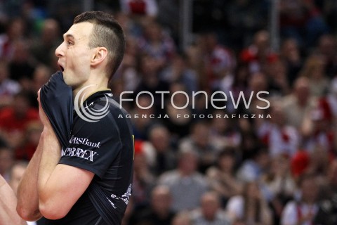  25.03.2013 RZESZOW SIATKOWKA PLUS LIGA 2012/2013 MEN VOLLEYBALL POLAND POLISH PLUSLIGA LEAGUE SEASON 2012/2013 MECZ ASSECO RESOVIA RZESZOW - DELECTA BYDGOSZCZ N/Z PAUL LOTMAN ZLOSC SMUTEK  