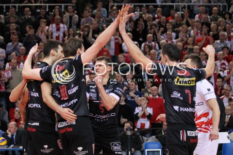  25.03.2013 RZESZOW SIATKOWKA PLUS LIGA 2012/2013 MEN VOLLEYBALL POLAND POLISH PLUSLIGA LEAGUE SEASON 2012/2013 MECZ ASSECO RESOVIA RZESZOW - DELECTA BYDGOSZCZ N/Z LUKAS TICHACEK RADOSC  