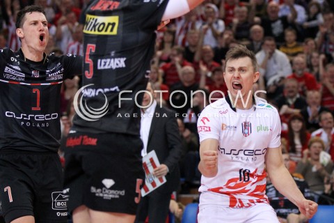  25.03.2013 RZESZOW SIATKOWKA PLUS LIGA 2012/2013 MEN VOLLEYBALL POLAND POLISH PLUSLIGA LEAGUE SEASON 2012/2013 MECZ ASSECO RESOVIA RZESZOW - DELECTA BYDGOSZCZ N/Z ALEH ACHREM OLIEG AKHREM KRZYSZTOF IGNACZAK RADOSC  