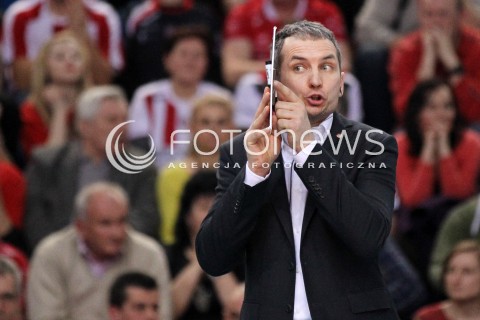  25.03.2013 RZESZOW SIATKOWKA PLUS LIGA 2012/2013 MEN VOLLEYBALL POLAND POLISH PLUSLIGA LEAGUE SEASON 2012/2013 MECZ ASSECO RESOVIA RZESZOW - DELECTA BYDGOSZCZ N/Z ANDRZEJ KOWAL TRENER ( HEAD COACH )  