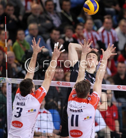  25.03.2013 RZESZOW SIATKOWKA PLUS LIGA 2012/2013 MEN VOLLEYBALL POLAND POLISH PLUSLIGA LEAGUE SEASON 2012/2013 MECZ ASSECO RESOVIA RZESZOW - DELECTA BYDGOSZCZ N/Z JOCHEN SCHOPS ANDRZEJ WRONA MARCIN WIKA  