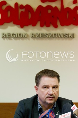  25.03.2013 RZESZOW PRZEWODNICZACY KOMISJI KRAJOWEJ NSZZ SOLIDARNOSC PIOTR DUDA W RZESZOWIE N/Z PIOTR DUDA  