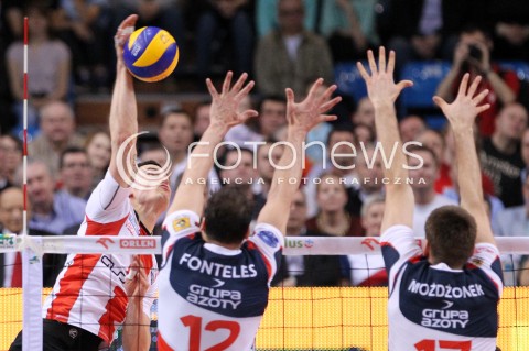  13.04.2013 RZESZOW SIATKOWKA PLUS LIGA 2012/2013 MEN VOLLEYBALL POLAND POLISH PLUSLIGA LEAGUE SEASON 2012/2013 FINAL 3. MECZ ASSECO RESOVIA RZESZOW - ZAKSA KEDZIERZYN KOZLE N/Z ZBIGNIEW BARTMAN FELIPE FONTELES MARCIN MOZDZONEK  