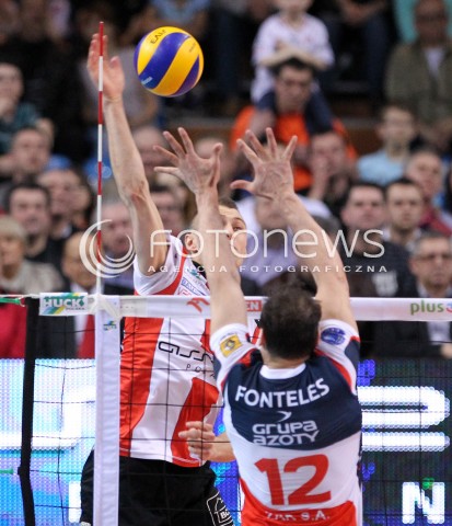  13.04.2013 RZESZOW SIATKOWKA PLUS LIGA 2012/2013 MEN VOLLEYBALL POLAND POLISH PLUSLIGA LEAGUE SEASON 2012/2013 FINAL 3. MECZ ASSECO RESOVIA RZESZOW - ZAKSA KEDZIERZYN KOZLE N/Z PAUL LOTMAN FELIPE FONTELES  