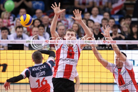  13.04.2013 RZESZOW SIATKOWKA PLUS LIGA 2012/2013 MEN VOLLEYBALL POLAND POLISH PLUSLIGA LEAGUE SEASON 2012/2013 FINAL 3. MECZ ASSECO RESOVIA RZESZOW - ZAKSA KEDZIERZYN KOZLE N/Z PIOTR NOWAKOWSKI ALEH ACHREM OLIEG AKHREM MICHAL RUCIAK  