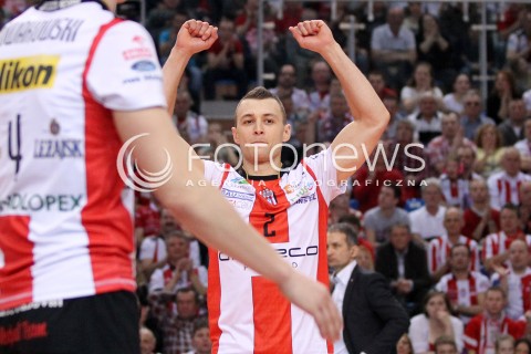  13.04.2013 RZESZOW SIATKOWKA PLUS LIGA 2012/2013 MEN VOLLEYBALL POLAND POLISH PLUSLIGA LEAGUE SEASON 2012/2013 FINAL 3. MECZ ASSECO RESOVIA RZESZOW - ZAKSA KEDZIERZYN KOZLE N/Z PAUL LOTMAN RADOSC  