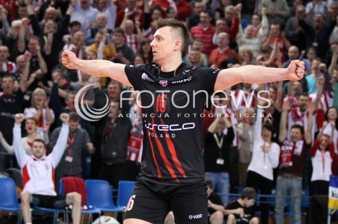  13.04.2013 RZESZOW SIATKOWKA PLUS LIGA 2012/2013 MEN VOLLEYBALL POLAND POLISH PLUSLIGA LEAGUE SEASON 2012/2013 FINAL 3. MECZ ASSECO RESOVIA RZESZOW - ZAKSA KEDZIERZYN KOZLE N/Z KRZYSZTOF IGNACZAK RADOSC  