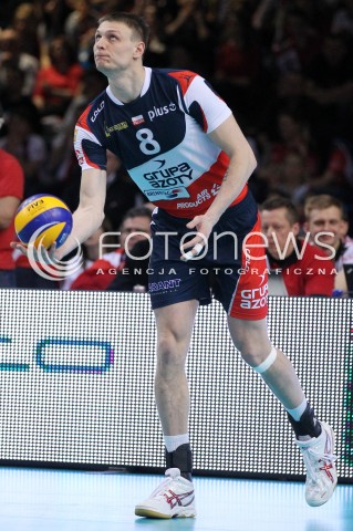  13.04.2013 RZESZOW SIATKOWKA PLUS LIGA 2012/2013 MEN VOLLEYBALL POLAND POLISH PLUSLIGA LEAGUE SEASON 2012/2013 FINAL 3. MECZ ASSECO RESOVIA RZESZOW - ZAKSA KEDZIERZYN KOZLE N/Z JURIJ GLADYR SYLWETKA  