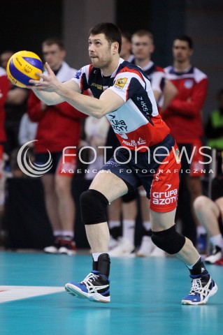  13.04.2013 RZESZOW SIATKOWKA PLUS LIGA 2012/2013 MEN VOLLEYBALL POLAND POLISH PLUSLIGA LEAGUE SEASON 2012/2013 FINAL 3. MECZ ASSECO RESOVIA RZESZOW - ZAKSA KEDZIERZYN KOZLE N/Z SERHIY KAPELUS SYLWETKA  