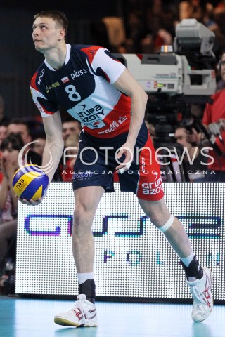  13.04.2013 RZESZOW SIATKOWKA PLUS LIGA 2012/2013 MEN VOLLEYBALL POLAND POLISH PLUSLIGA LEAGUE SEASON 2012/2013 FINAL 3. MECZ ASSECO RESOVIA RZESZOW - ZAKSA KEDZIERZYN KOZLE N/Z JURIJ GLADYR SYLWETKA  