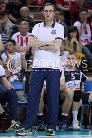  13.04.2013 RZESZOW SIATKOWKA PLUS LIGA 2012/2013 MEN VOLLEYBALL POLAND POLISH PLUSLIGA LEAGUE SEASON 2012/2013 FINAL 3. MECZ ASSECO RESOVIA RZESZOW - ZAKSA KEDZIERZYN KOZLE N/Z DANIEL CASTELLANI TRENER ( HEAD COACH ) SYLWETKA  