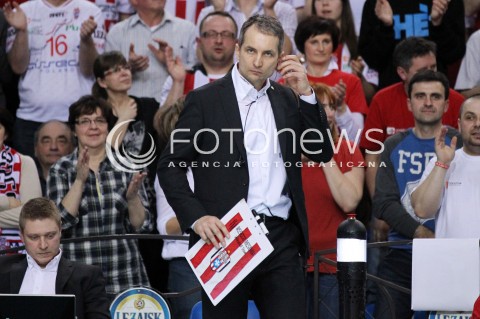  13.04.2013 RZESZOW SIATKOWKA PLUS LIGA 2012/2013 MEN VOLLEYBALL POLAND POLISH PLUSLIGA LEAGUE SEASON 2012/2013 FINAL 3. MECZ ASSECO RESOVIA RZESZOW - ZAKSA KEDZIERZYN KOZLE N/Z ANDRZEJ KOWAL TRENER ( HEAD COACH )  