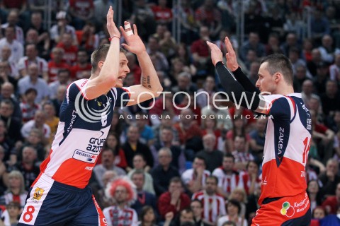  13.04.2013 RZESZOW SIATKOWKA PLUS LIGA 2012/2013 MEN VOLLEYBALL POLAND POLISH PLUSLIGA LEAGUE SEASON 2012/2013 FINAL 3. MECZ ASSECO RESOVIA RZESZOW - ZAKSA KEDZIERZYN KOZLE N/Z JURIJ GLADYR MICHAL RUCIAK  