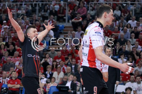  13.04.2013 RZESZOW SIATKOWKA PLUS LIGA 2012/2013 MEN VOLLEYBALL POLAND POLISH PLUSLIGA LEAGUE SEASON 2012/2013 FINAL 3. MECZ ASSECO RESOVIA RZESZOW - ZAKSA KEDZIERZYN KOZLE N/Z KRZYSZTOF IGNACZAK ZBIGNIEW BARTMAN RADOSC  