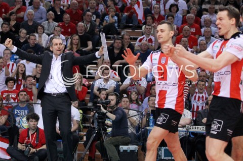  13.04.2013 RZESZOW SIATKOWKA PLUS LIGA 2012/2013 MEN VOLLEYBALL POLAND POLISH PLUSLIGA LEAGUE SEASON 2012/2013 FINAL 3. MECZ ASSECO RESOVIA RZESZOW - ZAKSA KEDZIERZYN KOZLE N/Z ANDRZEJ KOWAL TRENER ( HEAD COACH ) PAUL LOTMAN JOCHEN SCHOPS RADOSC  