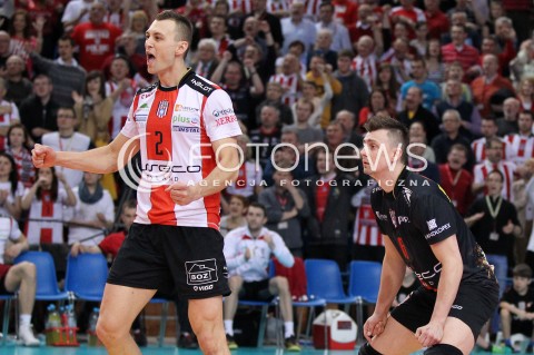  13.04.2013 RZESZOW SIATKOWKA PLUS LIGA 2012/2013 MEN VOLLEYBALL POLAND POLISH PLUSLIGA LEAGUE SEASON 2012/2013 FINAL 3. MECZ ASSECO RESOVIA RZESZOW - ZAKSA KEDZIERZYN KOZLE N/Z PAUL LOTMAN KRZYSZTOF IGNACZAK RADOSC  