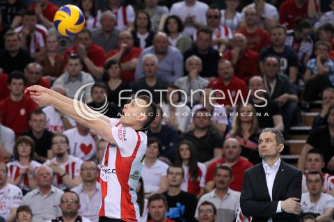  13.04.2013 RZESZOW SIATKOWKA PLUS LIGA 2012/2013 MEN VOLLEYBALL POLAND POLISH PLUSLIGA LEAGUE SEASON 2012/2013 FINAL 3. MECZ ASSECO RESOVIA RZESZOW - ZAKSA KEDZIERZYN KOZLE N/Z PAUL LOTMAN ANDRZEJ KOWAL TRENER ( HEAD COACH )  