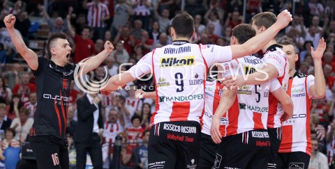  13.04.2013 RZESZOW SIATKOWKA PLUS LIGA 2012/2013 MEN VOLLEYBALL POLAND POLISH PLUSLIGA LEAGUE SEASON 2012/2013 FINAL 3. MECZ ASSECO RESOVIA RZESZOW - ZAKSA KEDZIERZYN KOZLE N/Z KRZYSZTOF IGNACZAK ZBIGNIEW BARTMAN PAUL LOTMAN RADOSC  