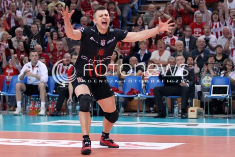  13.04.2013 RZESZOW SIATKOWKA PLUS LIGA 2012/2013 MEN VOLLEYBALL POLAND POLISH PLUSLIGA LEAGUE SEASON 2012/2013 FINAL 3. MECZ ASSECO RESOVIA RZESZOW - ZAKSA KEDZIERZYN KOZLE N/Z KRZYSZTOF IGNACZAK RADOSC  