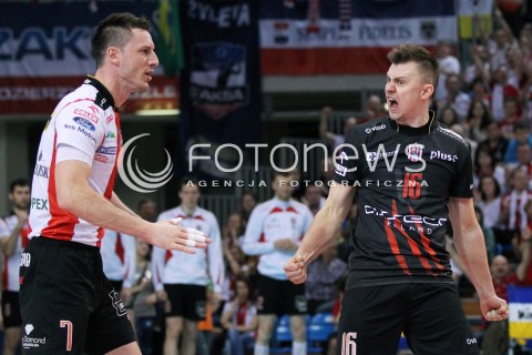  13.04.2013 RZESZOW SIATKOWKA PLUS LIGA 2012/2013 MEN VOLLEYBALL POLAND POLISH PLUSLIGA LEAGUE SEASON 2012/2013 FINAL 3. MECZ ASSECO RESOVIA RZESZOW - ZAKSA KEDZIERZYN KOZLE N/Z KRZYSZTOF IGNACZAK ALEH ACHREM OLIEG AKHREM RADOSC  