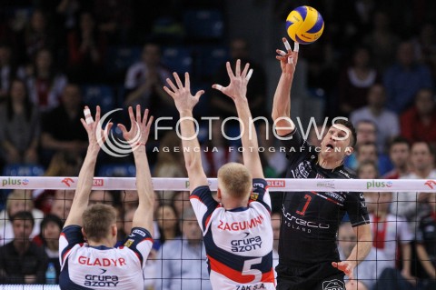  14.04.2013 RZESZOW SIATKOWKA PLUS LIGA 2012/2013 MEN VOLLEYBALL POLAND POLISH PLUSLIGA LEAGUE SEASON 2012/2013 FINAL 4. MECZ ASSECO RESOVIA RZESZOW - ZAKSA KEDZIERZYN KOZLE N/Z ALEH ACHREM OLIEG AKHREM JURIJ GLADYR PAWEL ZAGUMNY  