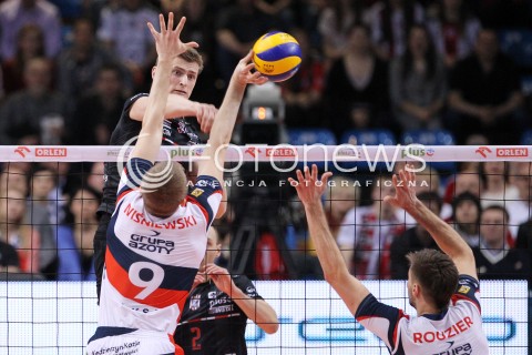  14.04.2013 RZESZOW SIATKOWKA PLUS LIGA 2012/2013 MEN VOLLEYBALL POLAND POLISH PLUSLIGA LEAGUE SEASON 2012/2013 FINAL 4. MECZ ASSECO RESOVIA RZESZOW - ZAKSA KEDZIERZYN KOZLE N/Z PIOTR NOWAKOWSKI LUKASZ WISNIEWSKI JURIJ GLADYR  