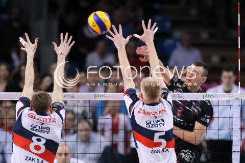  14.04.2013 RZESZOW SIATKOWKA PLUS LIGA 2012/2013 MEN VOLLEYBALL POLAND POLISH PLUSLIGA LEAGUE SEASON 2012/2013 FINAL 4. MECZ ASSECO RESOVIA RZESZOW - ZAKSA KEDZIERZYN KOZLE N/Z PAUL LOTMAN JURIJ GLADYR PAWEL ZAGUMNY  