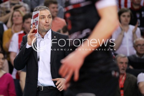  14.04.2013 RZESZOW SIATKOWKA PLUS LIGA 2012/2013 MEN VOLLEYBALL POLAND POLISH PLUSLIGA LEAGUE SEASON 2012/2013 FINAL 4. MECZ ASSECO RESOVIA RZESZOW - ZAKSA KEDZIERZYN KOZLE N/Z ANDRZEJ KOWAL TRENER ( HEAD COACH )  