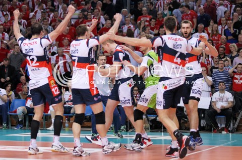  14.04.2013 RZESZOW SIATKOWKA PLUS LIGA 2012/2013 MEN VOLLEYBALL POLAND POLISH PLUSLIGA LEAGUE SEASON 2012/2013 FINAL 4. MECZ ASSECO RESOVIA RZESZOW - ZAKSA KEDZIERZYN KOZLE N/Z RADOSC ZAKSA  